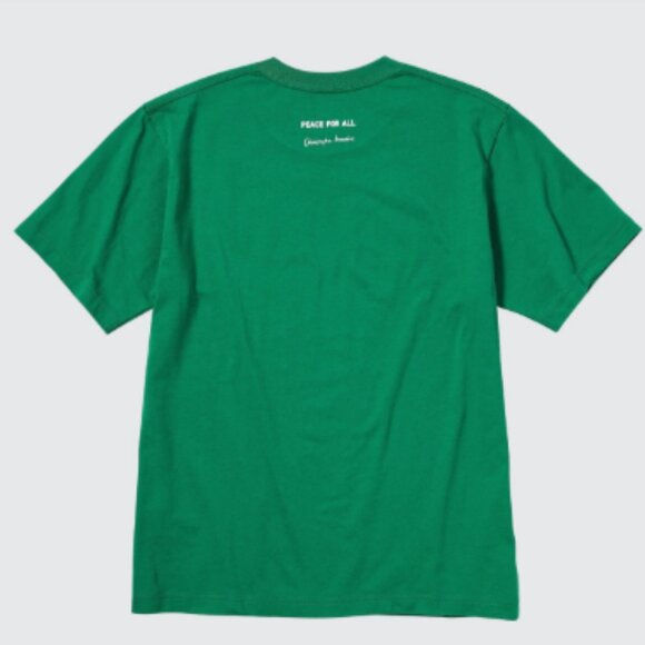 UNIQLO x Christophe Lemaire "Peace For All" Graphic Tee, Size XXL, Green - Picture 2 of 12